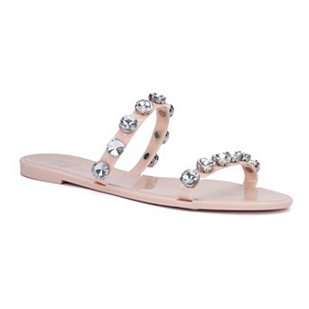 New York & Company Chava Women's Gem Jelly Sandals
