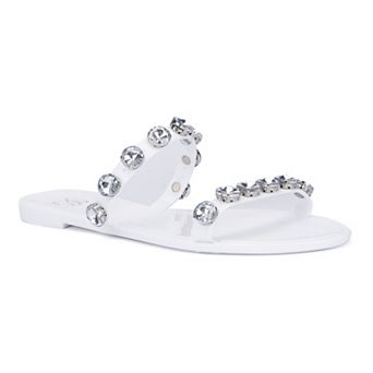 New York & Company Chava Women's Gem Jelly Sandals