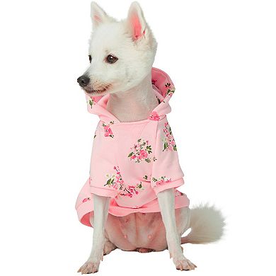 Blueberry Pet Daisy Flower Dog Hooded Sweatshirt