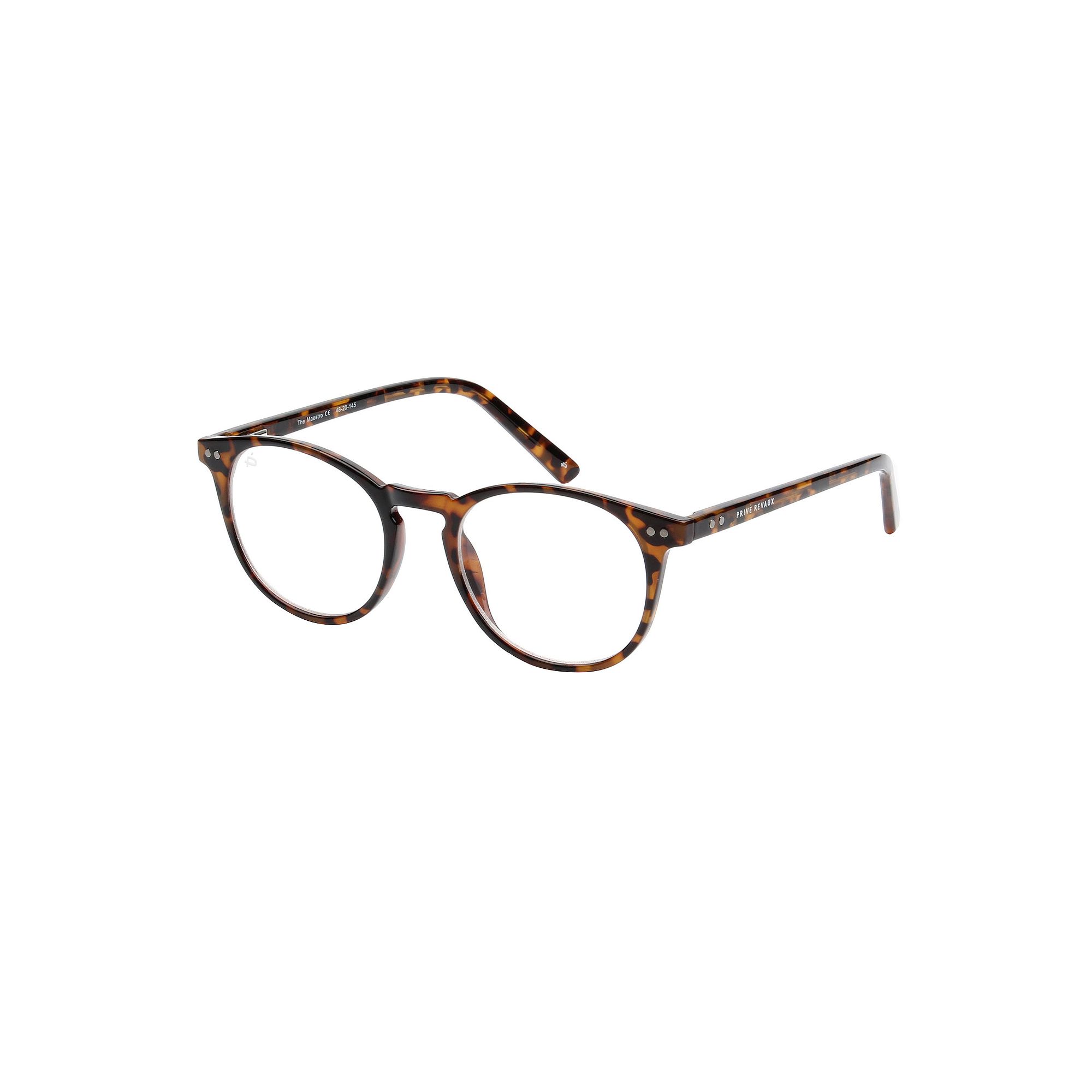 PRIVE REVAUX The Maestro Reading Glasses, Size: 0, Brown Brown Tort