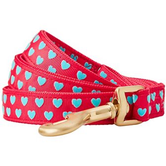 Blueberry Pet Velvety Heart Flocking Dog Leash