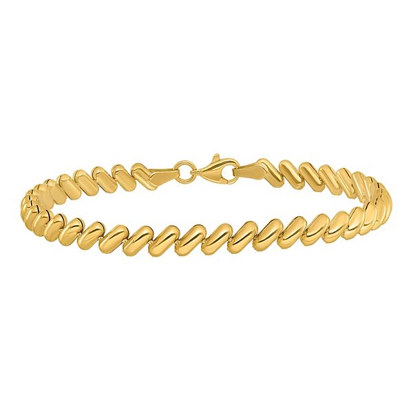 Primal Gold 14 Karat Yellow Gold Polished Bracelet