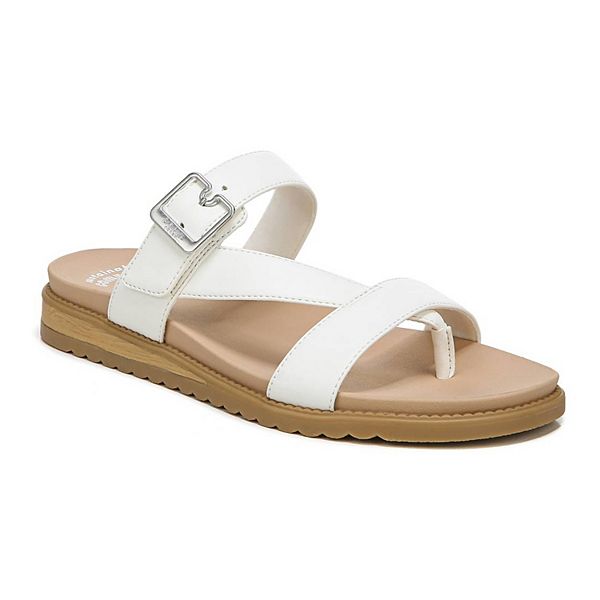 Dr. Scholl's Afterglow Platform Slingback Sandal In White