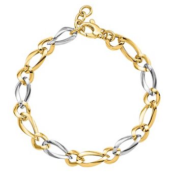 Two Tone 14k Gold Bracelet
