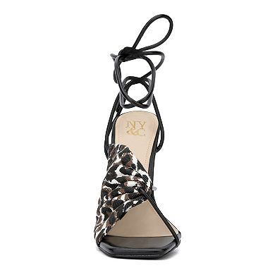 New York & Company Carolle Women's Clear Heel Dress Sandals