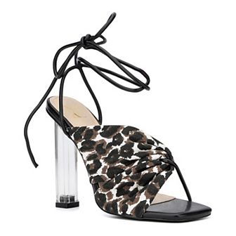 New York & Company Carolle Women's Clear Heel Dress Sandals