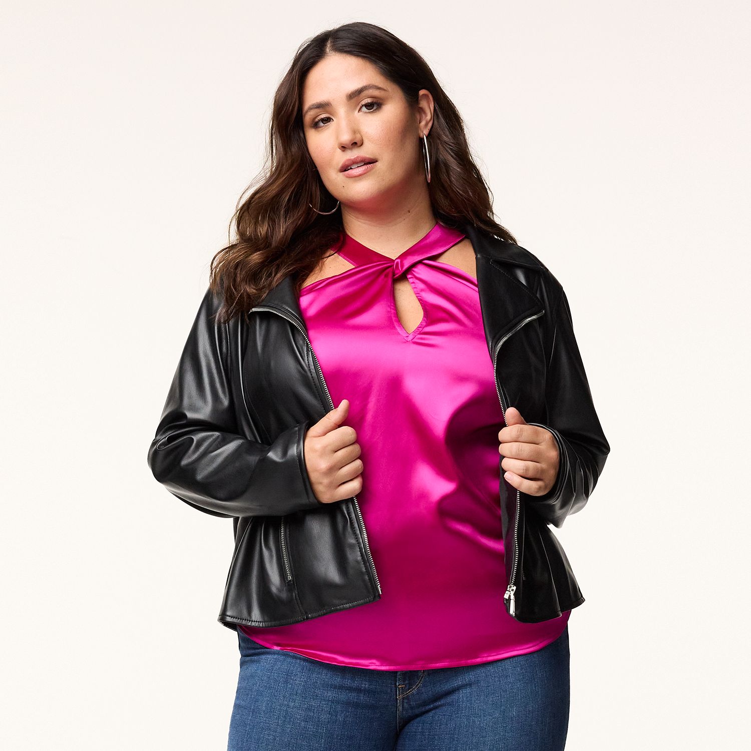 Kohl's leather hot sale jacket juniors