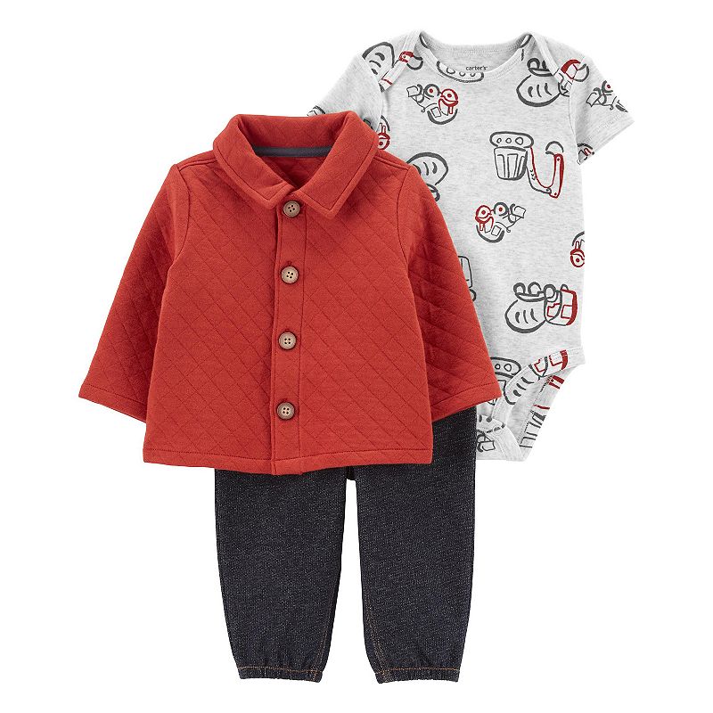51006241 Baby Carters 3-Piece Quilted Little Cardigan Set,  sku 51006241