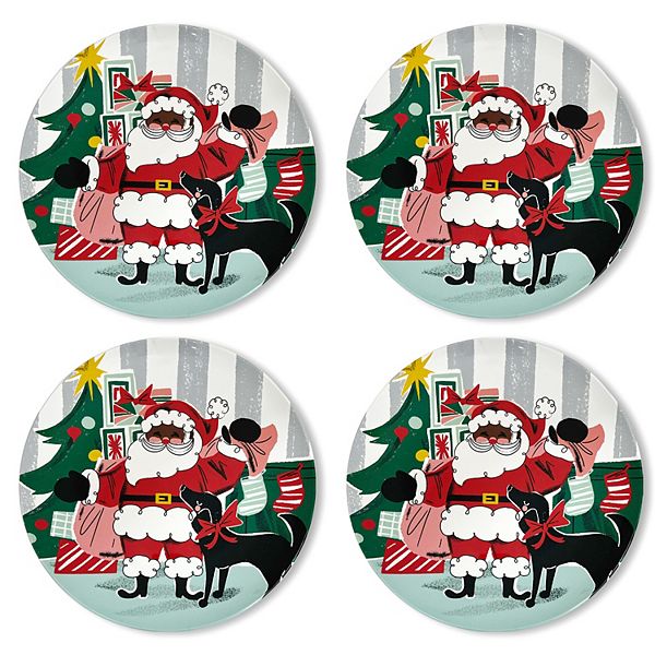 St. Nicholas Square® Merry Merry 4-pc. Dinner Plate Set