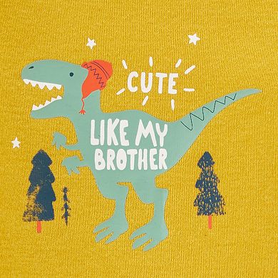 Baby Boy Carter's "Cute Like My Brother" Dino Graphic Bodysuit