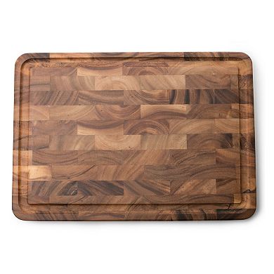 Ironwood Gourmet Charleston End Grain Board with Juice Channel