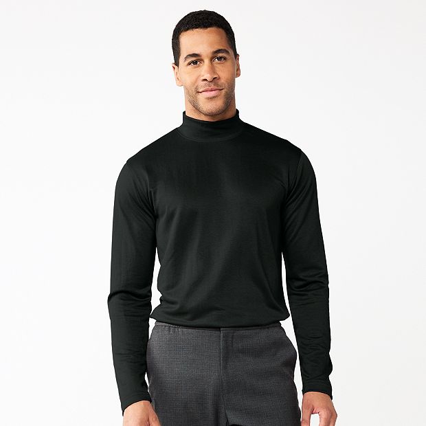 Uniqlo US Mock Neck Long-Sleeve T-Shirt