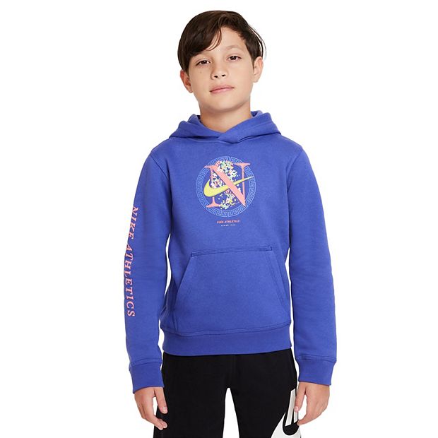 Boys nike club discount hoodie