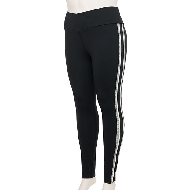 Juniors' Plus Size SO® Crossover High-Rise Sporty Leggings