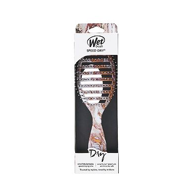 Wet Brush Metallic Marble Speed Dry Vented Hair Brush - Bronze