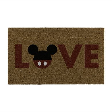 Disney's Mickey Mouse Love Hello Bye 2-pack Coir Doormat Set