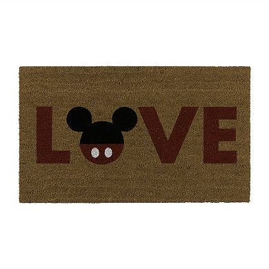 Disney Mickey Mouse Love Hello Bye 2-pack Coir Doormat Set