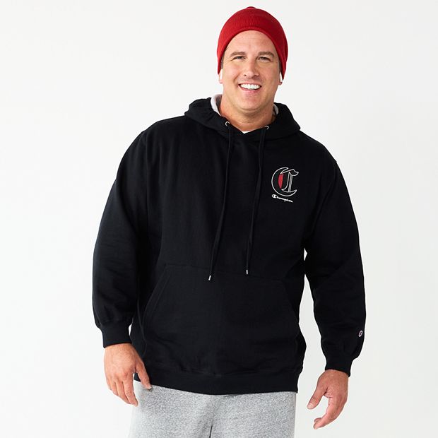 Big Tall Champion Old English Graphic Powerblend Fleece Hoodie