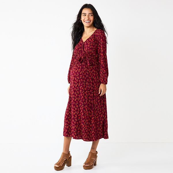 Sonoma Maternity Goods For Life® Knot Shoulder Floral Maxi Dress Size  undefined - $48 - From Haley