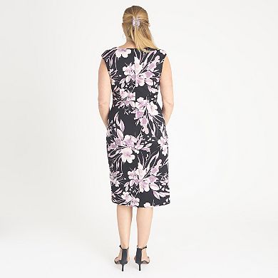 Women's Connected Apparel Midi Floral Dress