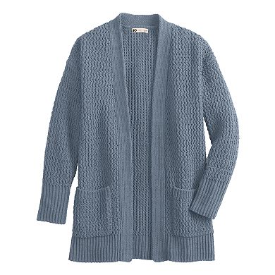 Juniors SO Open Stitch Chenille Cardigan