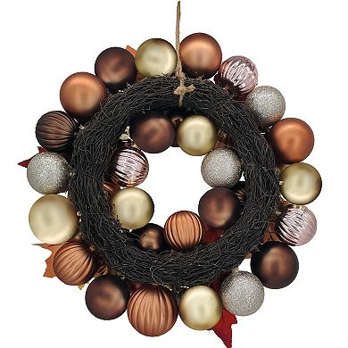 Celebrate Together Fall Ornament Artificial Leaves Wreath