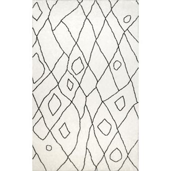 nuLOOM Moroccan Trellis Washable Shag Area Rug