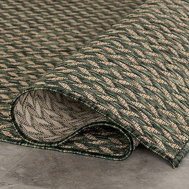 Rugs USA Camryn Abstract Herringbone Indoor Outdoor Rug