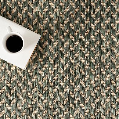 Rugs USA Camryn Abstract Herringbone Indoor Outdoor Rug