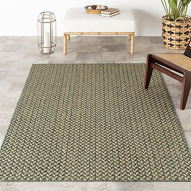 Rugs USA Camryn Abstract Herringbone Indoor Outdoor Rug
