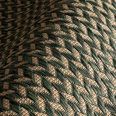 Rugs USA Camryn Abstract Herringbone Indoor Outdoor Rug