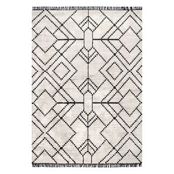 nuLOOM Carlina Modern Geometric Soft Shag Fringe Rug