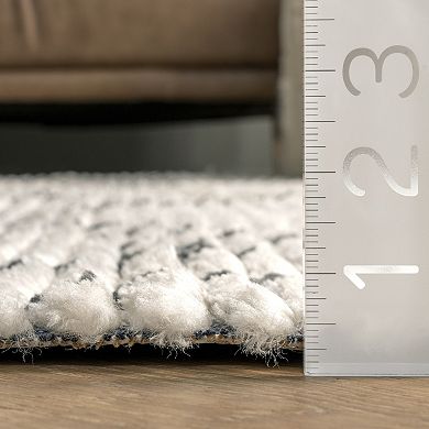 nuLOOM Carlina Modern Geometric Soft Shag Fringe Rug