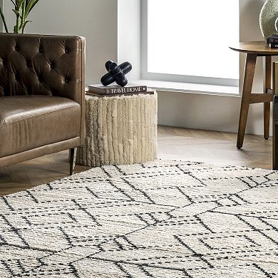 nuLOOM Carlina Modern Geometric Soft Shag Fringe Rug