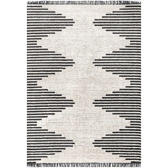 nuLOOM Morgan Contemporary Diamond Soft Shag Fringe Rug