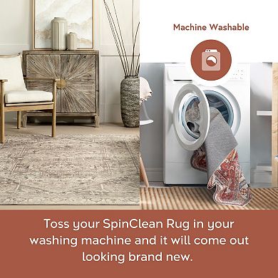 nuLOOM Roman Atrium Wool Washable Area Rug