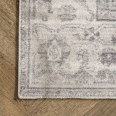 nuLOOM Roman Atrium Wool Washable Area Rug