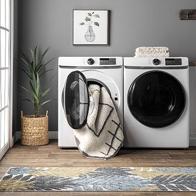 nuLOOM Isabella Machine Washable Wool Contemporary Geometric Area Rug