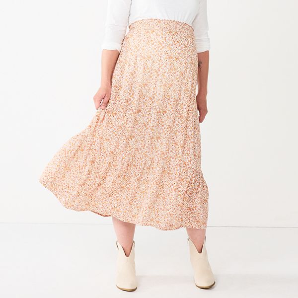 Maternity Sonoma Goods For Life® Smocked Waist Skirt