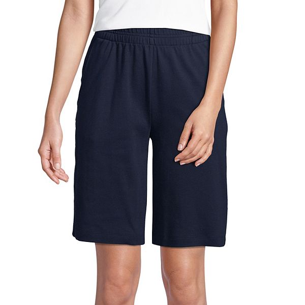 Petite Lands' End Sport Knit HighWaist Bermuda Shorts