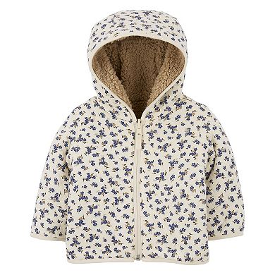 Baby Girl Carter's Sherpa-Lined Reversible Jacket