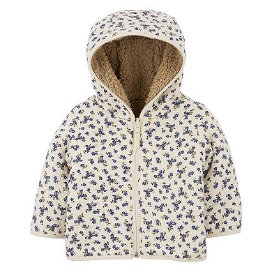 Baby Girl Carter's Sherpa-Lined Reversible Jacket