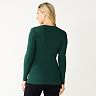 Maternity Sonoma Goods For Life® Fitted Puff Sleeve Sweater