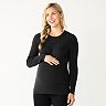 Maternity Sonoma Goods For Life® Fitted Puff Sleeve Sweater
