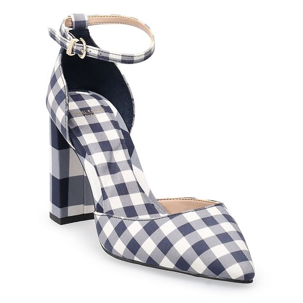 Gingham 2024 block heels