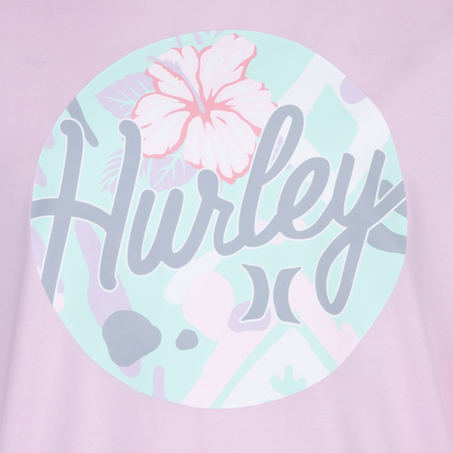 Hurley Long Sleeve Hooded Graphic T-Shirt, Bruyère Thunderberry, 4