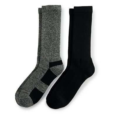 Men's Doctor's Choice 2-Pack Diabetic Wool Crew Sock