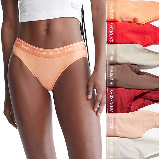 7 Pack Women's One Week Bikini Panties Cotton Underwear Ladies