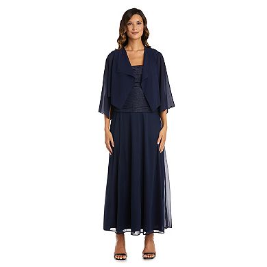Women's R&M Richards Layered Chiffon Shrug