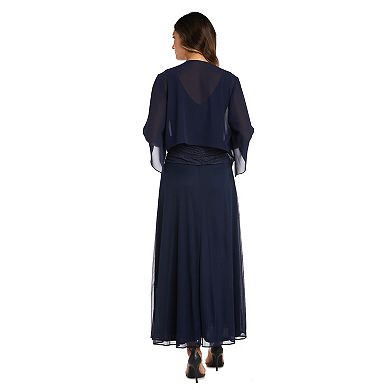 Women's R&M Richards Layered Chiffon Shrug
